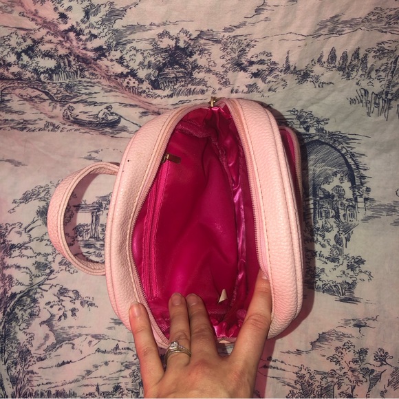 pink “leather” hello kitty backpack purse. - Picture 3 of 5